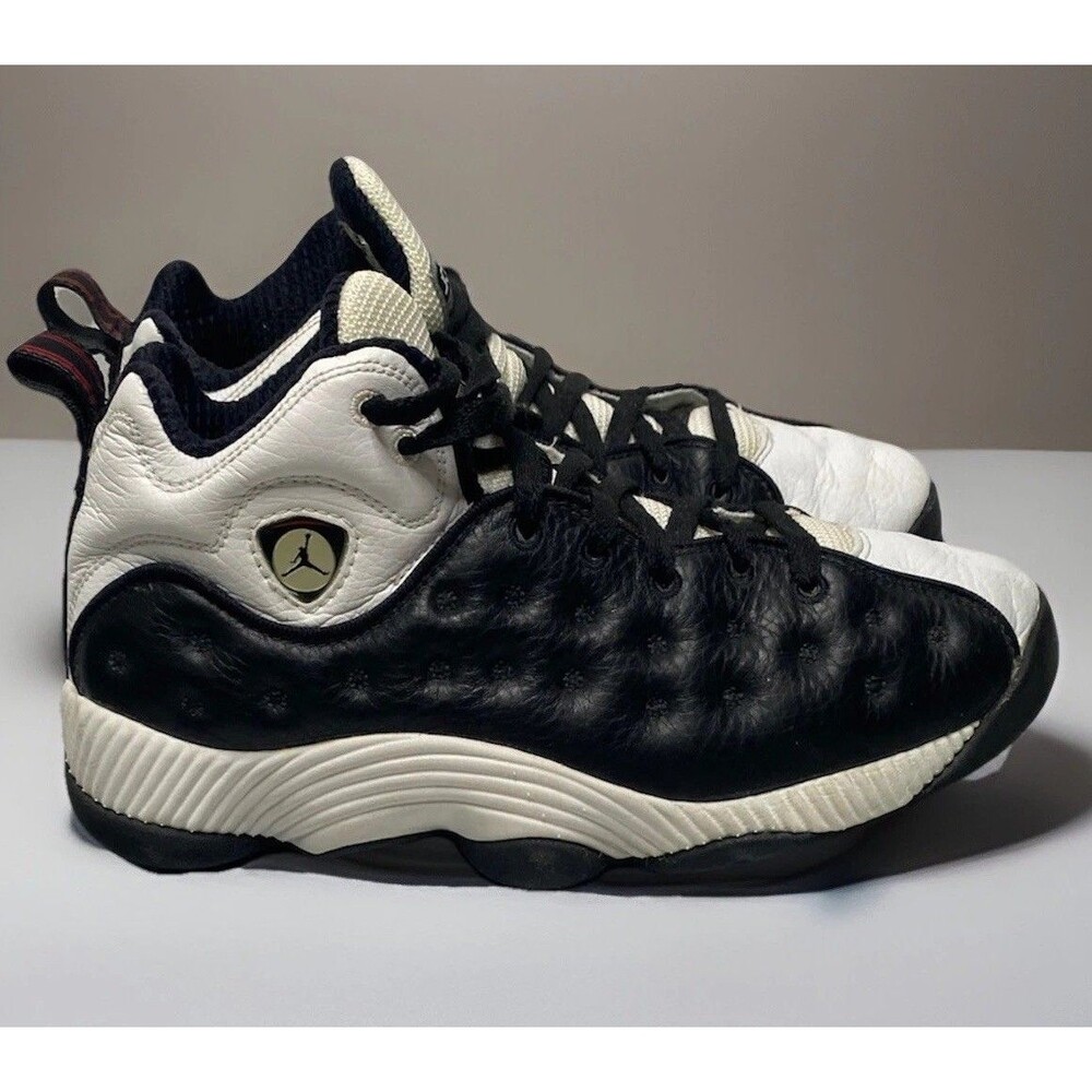 JORDAN JUMPMAN TEAM Black White Red Mid 136010-001 With Box Men’s Size 8.5 EUC
